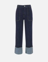 Jeans straight cropped UF5184D4925 77000 LIU-JO