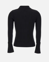 Polo "Classic Rib" 325MPO051FI0001 BLACK COURREGES