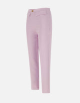 Pantaloni slim in crêpe con placca logo PA07751E2 544 ELISABETTA FRANCHI