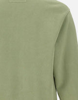 "Brushed and Emerized Diagonal Fleece Half Zip Sweatshirt" 19CMSS142A 006372R612 C.P. COMPANY