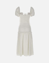 Abito in cotone<BR/> 8101 BIANCO LES FILLES D'EVA