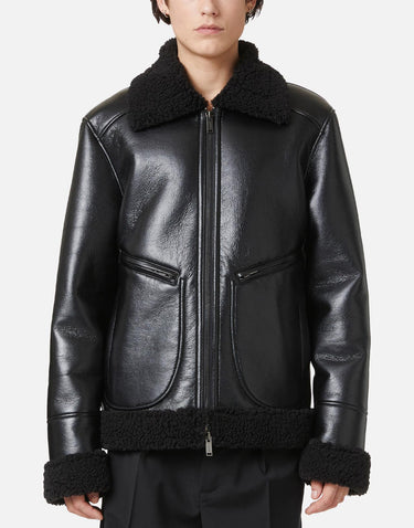 Giacca in ecopelle OZ406815 9000 ICEBERG