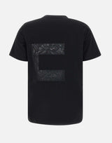 T-shirt in jersey con macro logo in voile MA03151E2 110 ELISABETTA FRANCHI