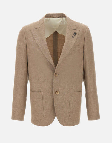 Blazer in lana, viscosa e lino ES688AE ESIF64507420 LARDINI