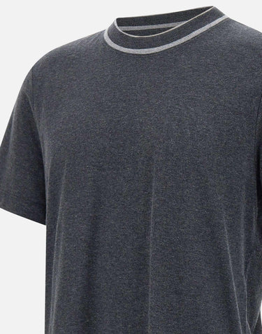 T-shirt in cotone  e cashmere R55047J0 A3035A73 PESERICO