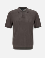 Polo in maglia cotone e viscosa EM001139 AF14851F6024 EMPORIO ARMANI