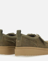 Stringate "Polden Moc Suede" 180869 OLIVE CLARKS