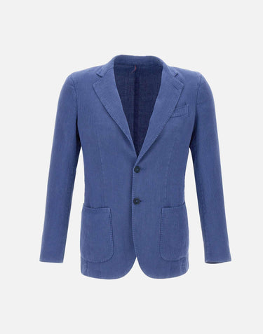Blazer in misto cotone e lino DS3032 GL72074 SANTANIELLO