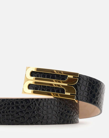 "Frame Belt Jumbo" 1324ABL005785A BLACK VICTORIA BECKHAM