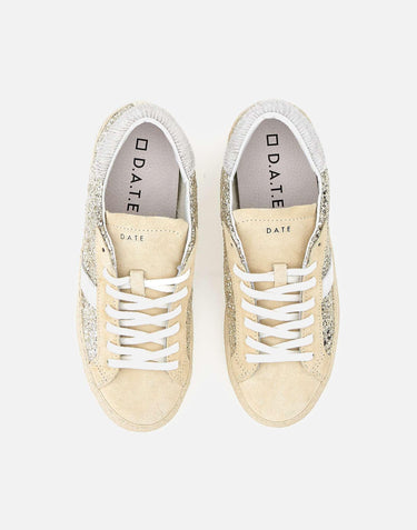 Sneakers "Hill Low Glitter platinum" W431HLGL PL D.A.T.E.