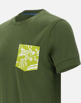 "T-shirt with printed pocket" T35103 37 SUN68