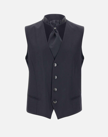 Completo  "10G132L4A1" tre pezzi più accessorio in fresco lana 10G132L4A 1031800BLU PISCONTI