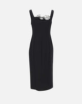 Abito in cady con decoro strass 2A718A N0990 BLUMARINE