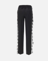 Pantaloni in twill di lana 2P196A N0990 BLUMARINE