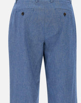 Pantaloni "Nelly chinos" in lino e cotone P390NL 2914INDA RE-HASH