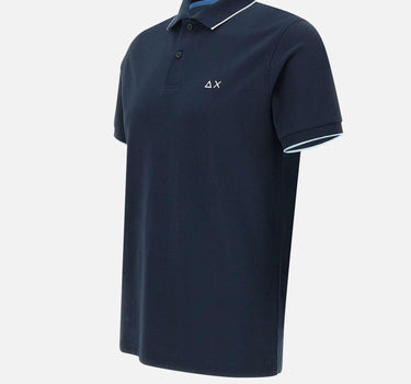 "Small stripes on collar polo" A35110 07 SUN68