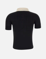 Polo VAQ10N001 BLKWHT VAQUERA
