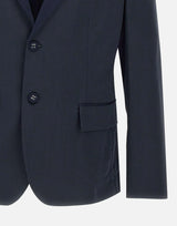 Blazer in cotone e lyocell L031 51276685 PAOLO PECORA
