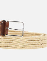 Cintura elasticizzata in cotone intrecciato 207 WHITE ATHISON