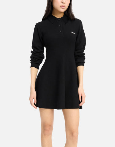 "Slinky Knit Polo Dress" 115488 100 ROTATE BIRGER CHRISTENSEN