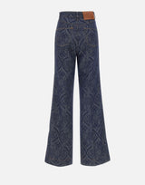 Jeans flare in denim jacquard WRNB0004 99TJEF9S9090 ETRO