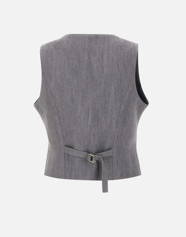 Gilet in denim UF5226D0266 87457 LIU-JO