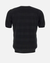 T-shirt in maglia di cotone filato extrafine 10222106 013 KANGRA