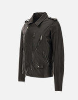 Giacca in pelle GU25F20000VL NERO GIORGIO BRATO