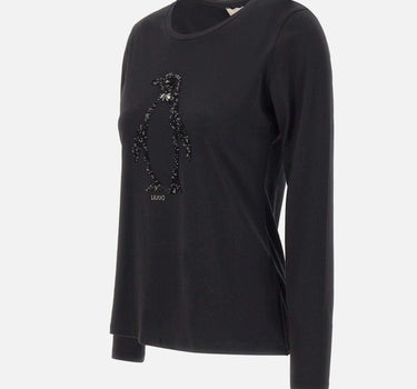 Maglia in cotone MF5519JS923 P9142 LIU-JO