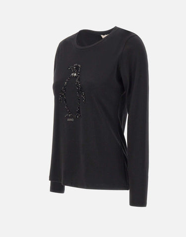 Maglia in cotone MF5519JS923 P9142 LIU-JO