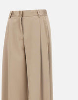 Pantaloni "Tracy" in satin T170471C TNP229GREIGE THE ANDAMANE