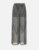 Pantalone a fantasia in lurex grigio RPJMA016 0001 KAOS