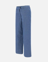 Pantaloni "Nelly chinos" in lino e cotone P390NL 2914INDA RE-HASH