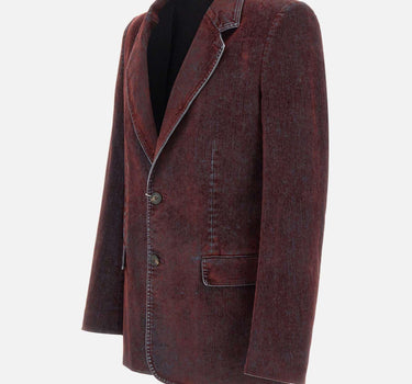 Blazer effetto denim SH2BN0019 M30039227 MM6 MAISON MARGIELA