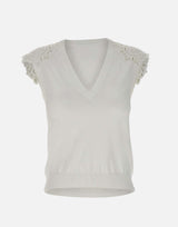 Top con ricamo RP1NT040 1041 KAOS