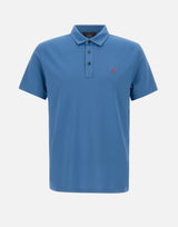 Polo " Mezzola 02" in piquet di cotone e seta PEU5471 99012182197 PEUTEREY