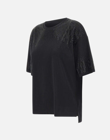 T-shirt in cotone con perline G315Z100523N 033 ELENA MIRO'