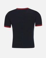 T-shirt "Signature Contrast" in cotone 125JTS017JS0203 B087 COURREGES