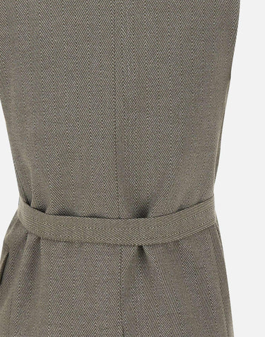 Gilet chevron con cintura CF5259T054A M9770 LIU-JO