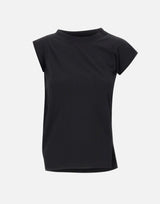 "Twisted jersey t-shirt" 425JTS231JS0233 BLACK COURREGES