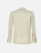 Blazer in lana e lino 3331A 04P SANTANIELLO