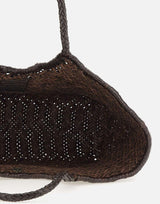 Borsa a spalla "Nantucket basket big" in pelle 8822 BROWN DRAGON DIFFUSION