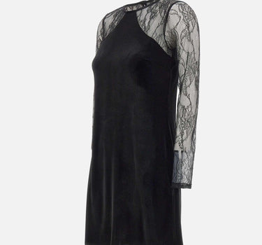 Abito in velluto con pizzo MF5466J4952 22222 LIU-JO