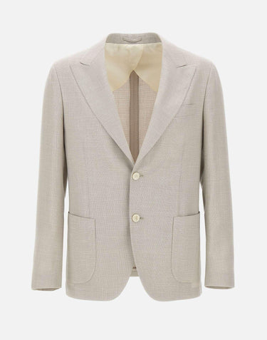 Blazer  in lana, seta e lino ES688AE77 ESIF64523150 LARDINI