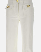 Jeans in cotone con fiocchi gioiello PJ93N51E2 360 ELISABETTA FRANCHI