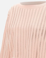 Maglia con strass CF5271MA96E M9992 LIU-JO