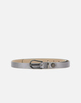 Cintura in pelle metallizzata CN9903704 VNCMETCITYNOIRE GIANNI CHIARINI