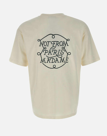 "Le T-shirt slogan tresses" TS259 CO134OFFWHITE DROLE DE MONSIEUR