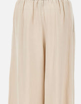 Pantaloni in lino e viscosa QPJTZ008 0035 KAOS