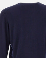 Maglia in lana e cashmere DC918022 NAVY DELLA CIANA CASHMERE